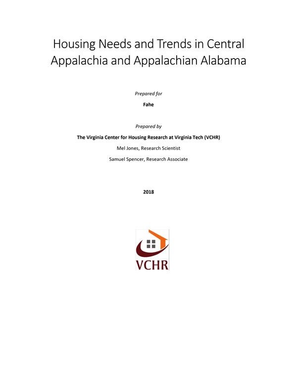Housing Needs and Trends in Central Appalachia and Appalachian Alabama Cover