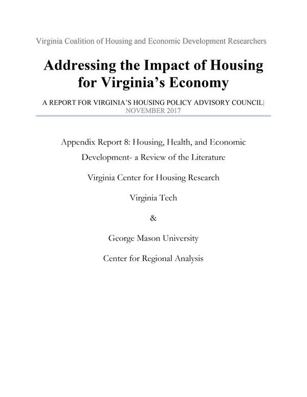 Addressing the Impact of Housing for Virginia’s Economy 8 Cover