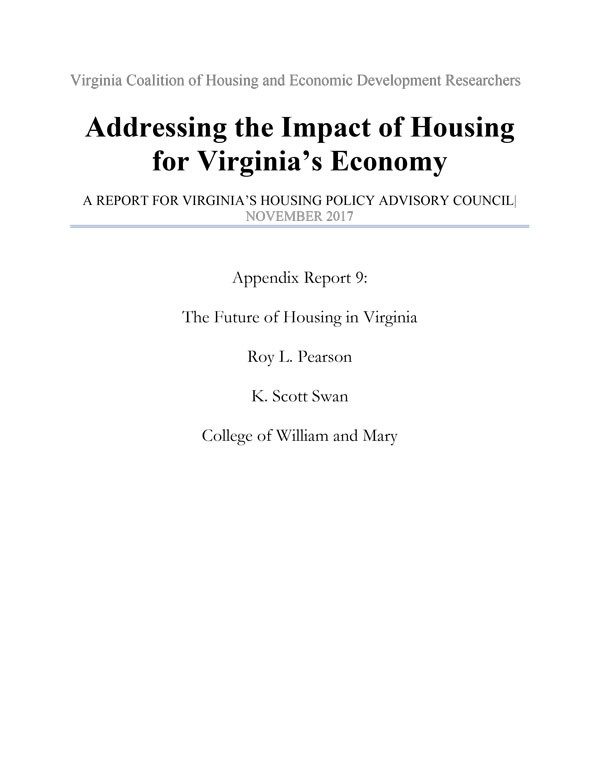 Addressing the Impact of Housing for Virginia’s Economy Cover